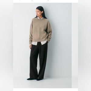 Aritzia - Effortless Pant - City Wool, Dark Night Navy